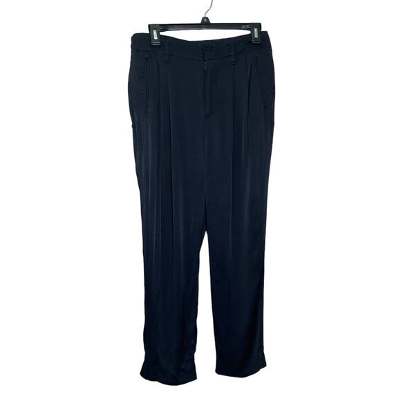 Gap black pleated high rise pleated pants size 4R - Picture 1 of 11
